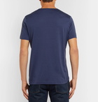 Loro Piana - Silk and Cotton-Blend Jersey T-Shirt - Men - Blue