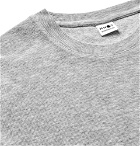 NN07 - Clive Waffle-Knit Mélange Cotton and Modal-Blend T-Shirt - Gray