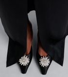 Jimmy Choo Ines embellished satin mules