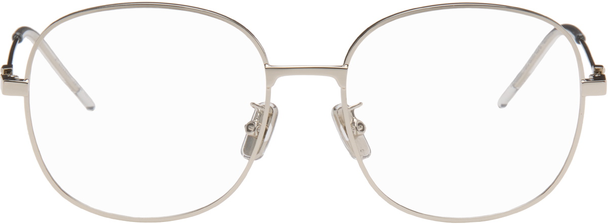 Givenchy Silver GV Speed Round Metal Glasses