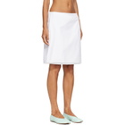 Fruity Booty White Apron Midi Skirt