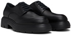 Ferragamo Black Chunky Lace Up Derbys