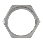 Off-White Silver Large Hexnut Ring