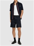 GUCCI Double Cotton Twill Shorts With Web