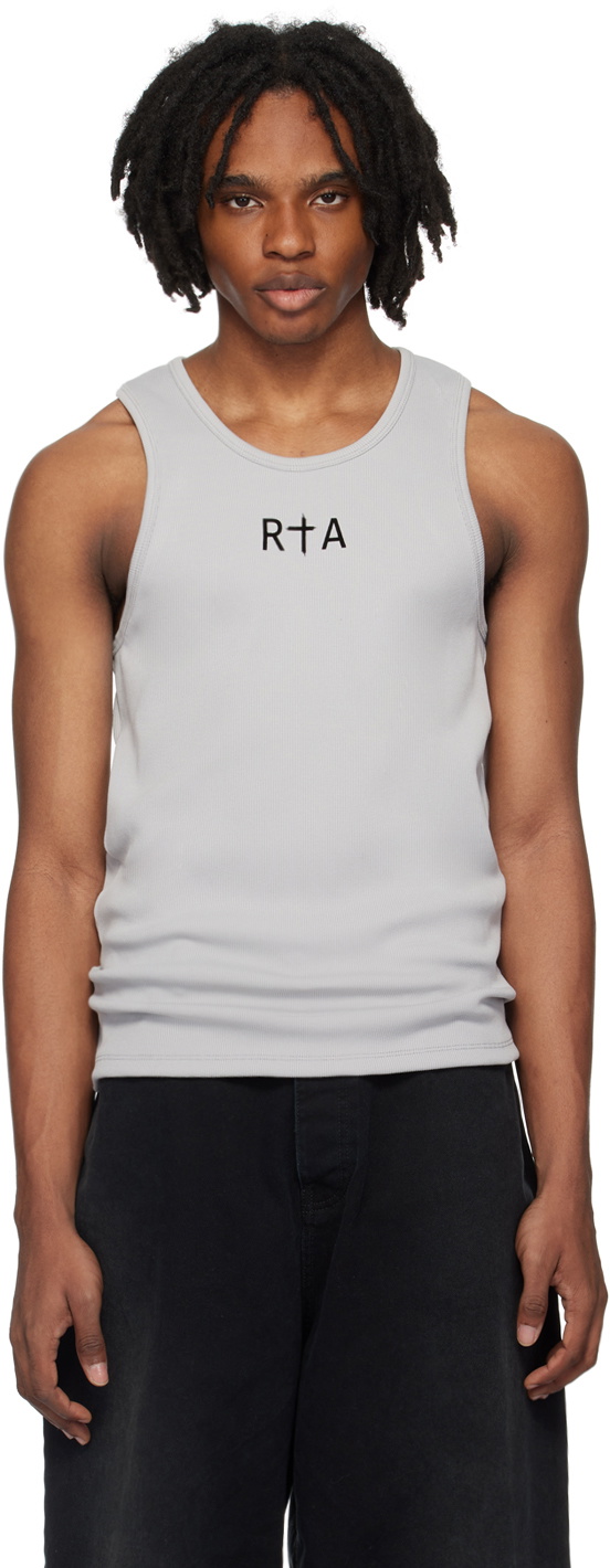 RTA Gray Flocked Tank Top