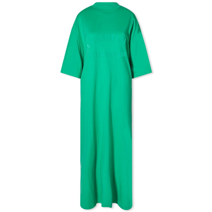 Photo: Fear of God ESSENTIALS Women's 3/4 Sleeve Dress in Mint Leaf