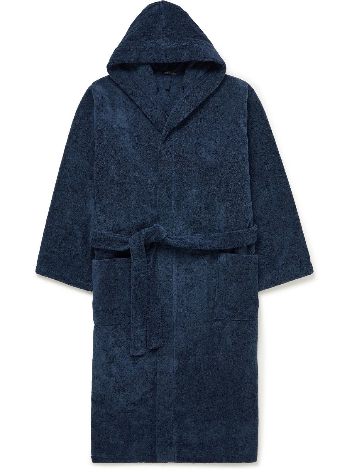 Photo: SCHIESSER - Cotton-Terry Hooded Robe - Blue
