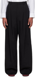 The Row Black Berto Trousers