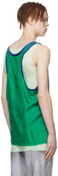 Edward Cuming Green Viscose Tank Top