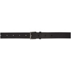 Christian Dada Black Leather Vintage Long Belt