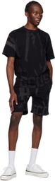 GCDS Black Printed T-Shirt