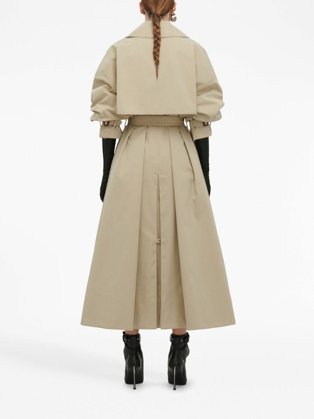 ALEXANDER MCQUEEN - Organic Cotton Trench Coat Alexander McQueen