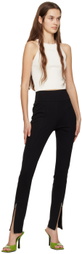 DRAE Black Zip Cuff Trousers