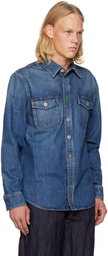 Bottega Veneta Blue Buttoned Shirt