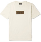 Fendi - Logo-Embroidered Cotton-Jersey T-Shirt - Cream