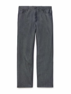 Mr P. - Straight-Leg Wool and Mohair-Blend Jeans - Blue