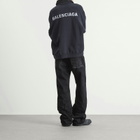 Balenciaga Men's Logo Polo Shirt in Faded Black/White