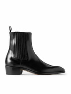 TOM FORD - Rick Glossed-Leather Chelsea Boots - Black