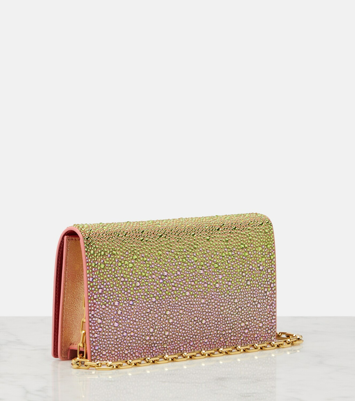 Christian Louboutin Bettina Small embellished leather clutch