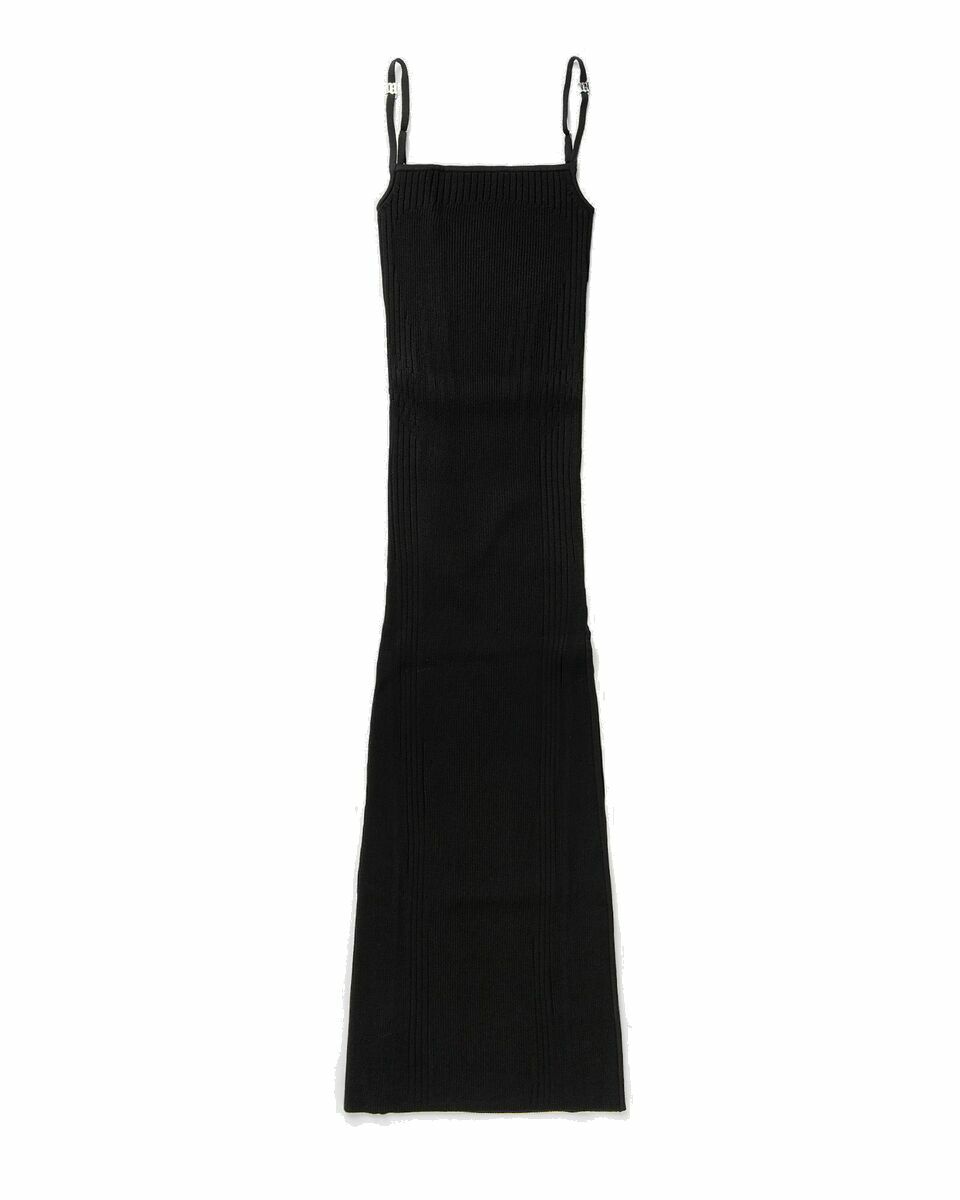 Photo: Misbhv Knitted Seamless Maxi Dress With Slit Black - Womens - Dresses