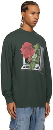 Undercoverism Green Computer Roses Sweatshirt