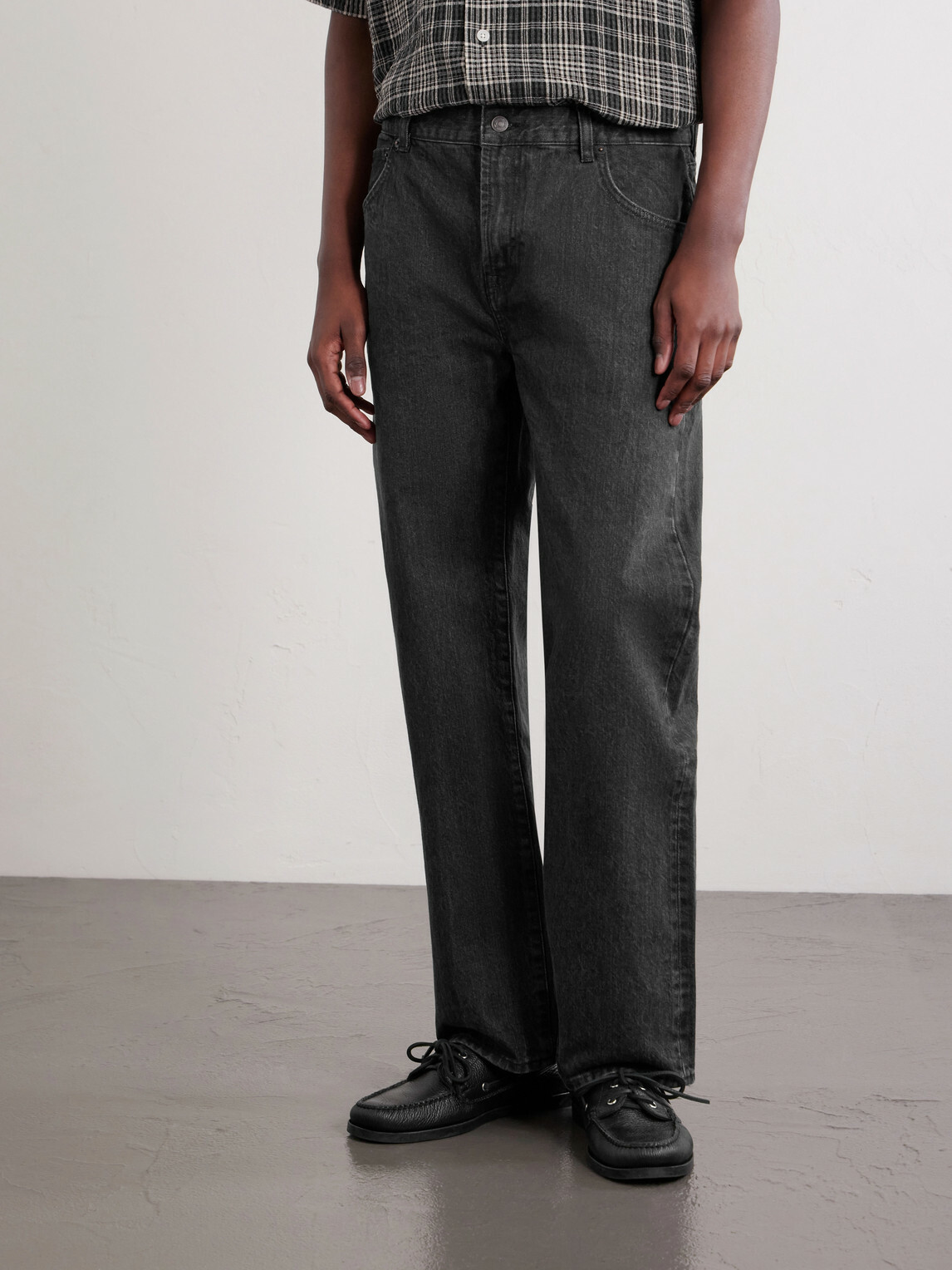 Corridor - Straight-Leg Organic Jeans - Black