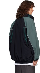Martine Rose Black & Green T-Lining Track Jacket