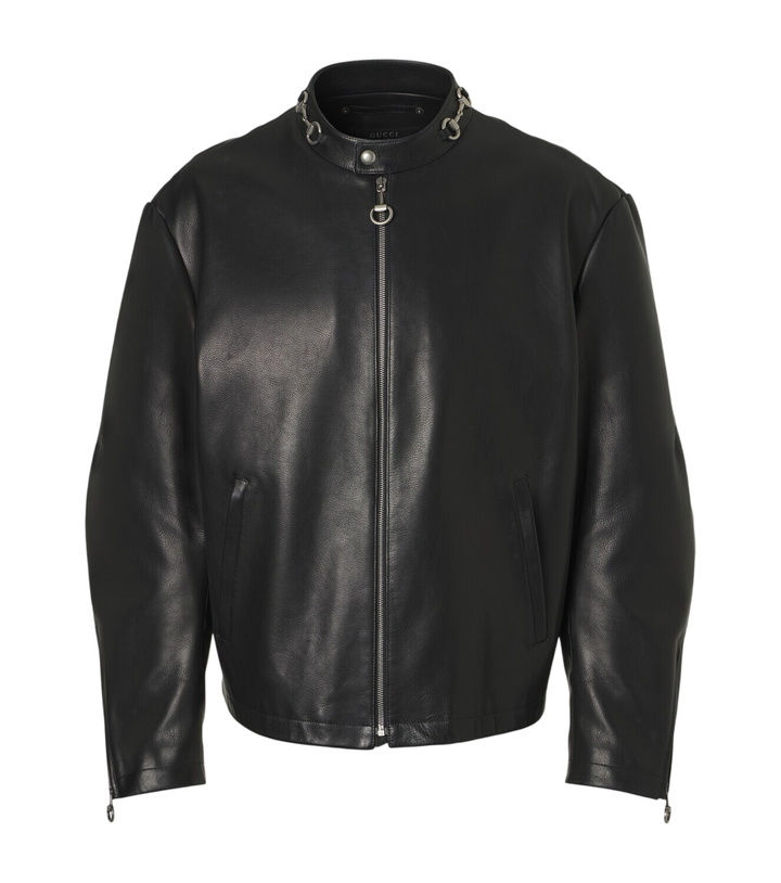Photo: Gucci Horsebit leather jacket