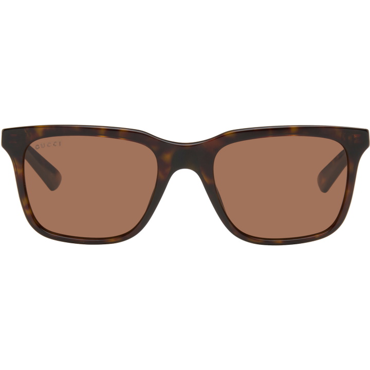 Photo: Gucci Brown Square Sunglasses