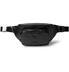 SAINT LAURENT - Creased-Leather Belt Bag - Black