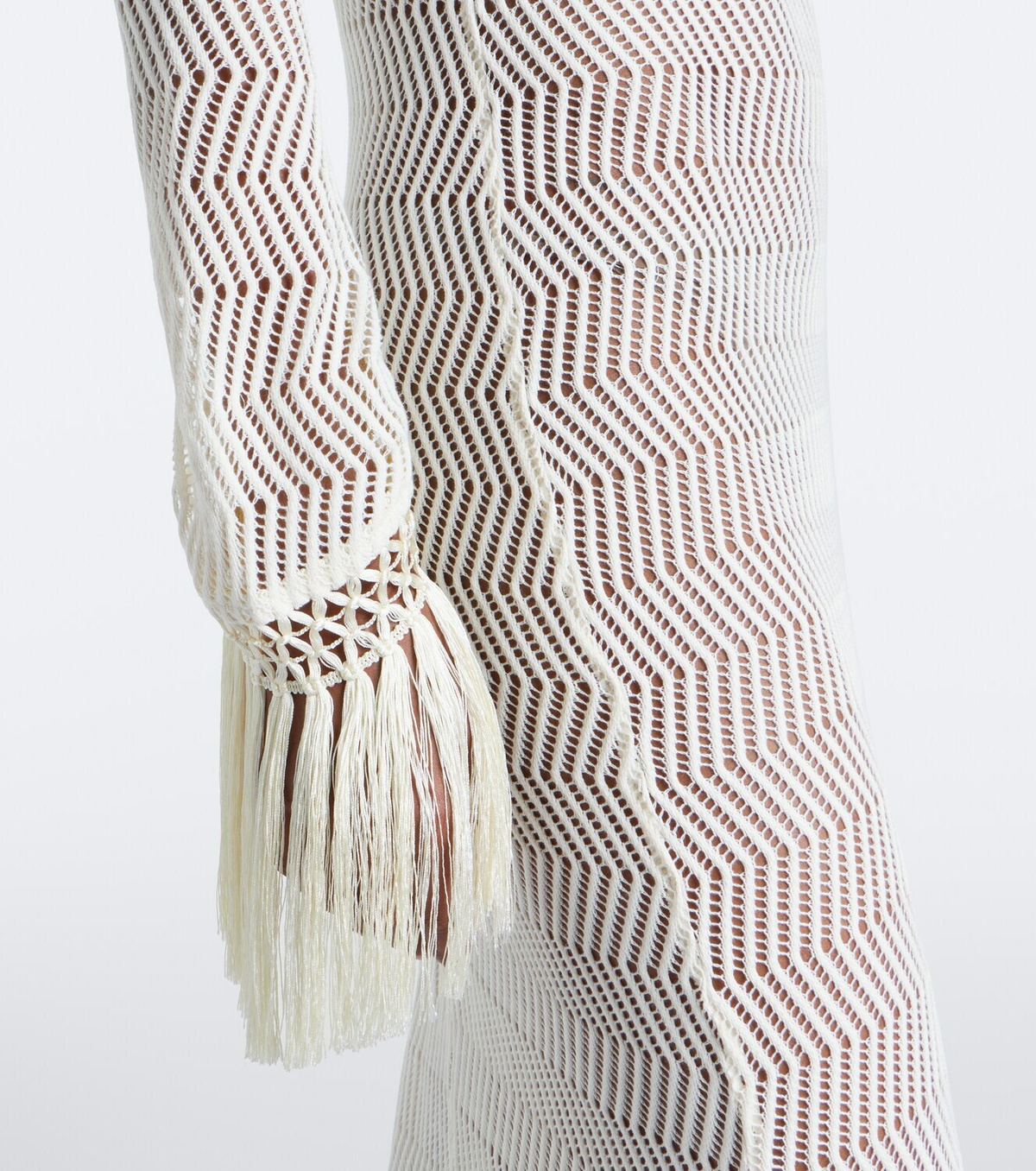 Taller Marmo New Mexico fringed cotton maxi dress