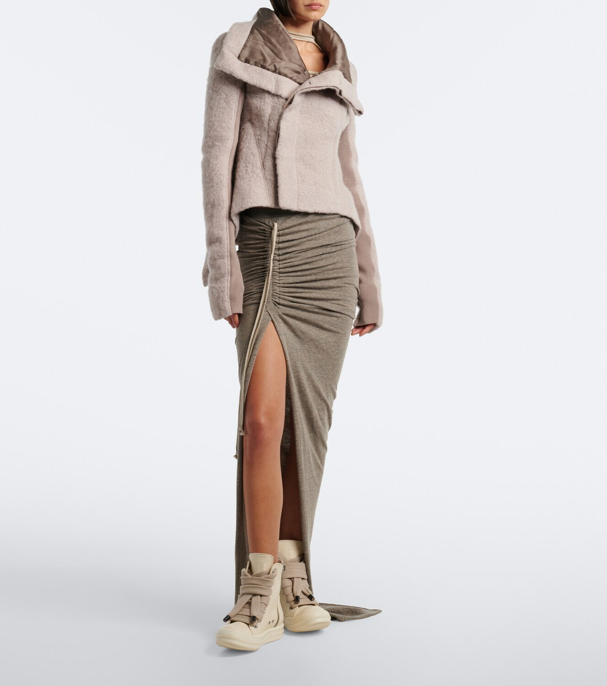 Rick Owens Jumbolace leather sneakers