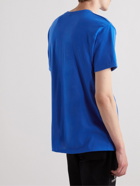 OSTRYA - Emblem Logo-Print Cotton-Blend Jersey T-Shirt - Blue