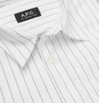 A.P.C. - Jeff Pinstriped Cotton Oxford Shirt - Men - White