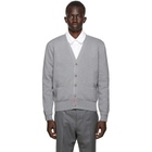 Thom Browne SSENSE Exclusive Grey Intarsia Cardigan