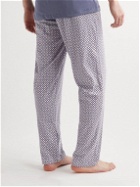 Hanro - Night & Day Printed Cotton-Jersey Pyjama Trousers - Blue