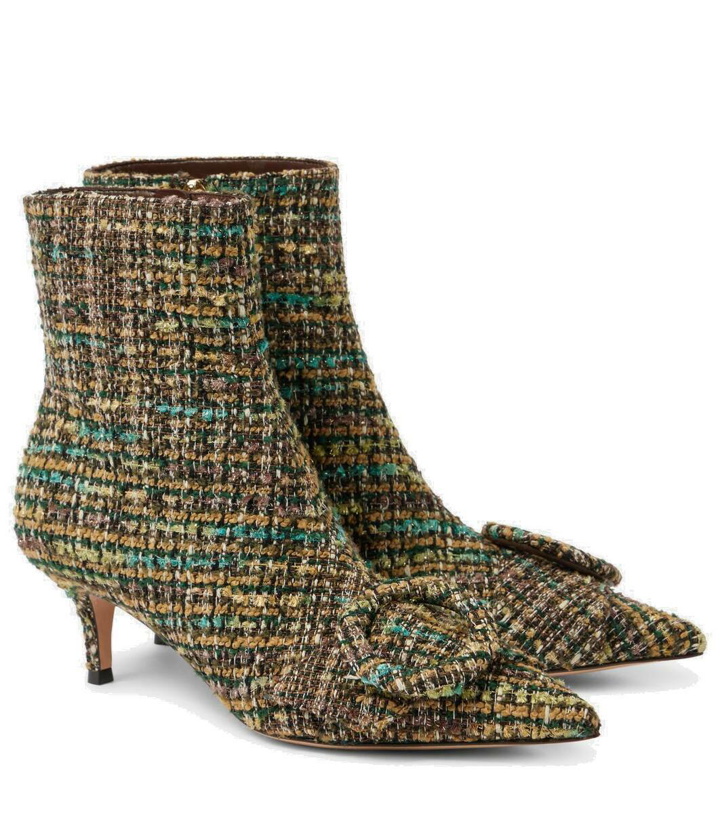 Photo: Gianvito Rossi 55 tweed ankle boots