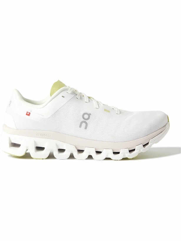 Photo: ON - Cloudflow 4 Rubber-Trimmed Mesh Running Sneakers - White