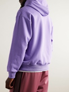 Nike - Logo-Embroidered Cotton-Blend Jersey Hoodie - Purple