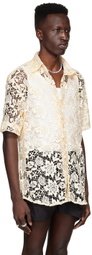 Tokyo James Beige Cotton Shirt