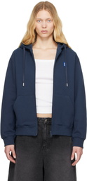 ADER error Navy Sig; TRS Tag 01 Zip-Up Hoodie