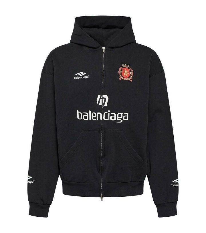 Photo: Balenciaga Logo cotton jersey sweatshirt