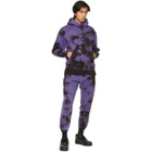 Psychworld Purple and Black Tie-Dye Logo Hoodie