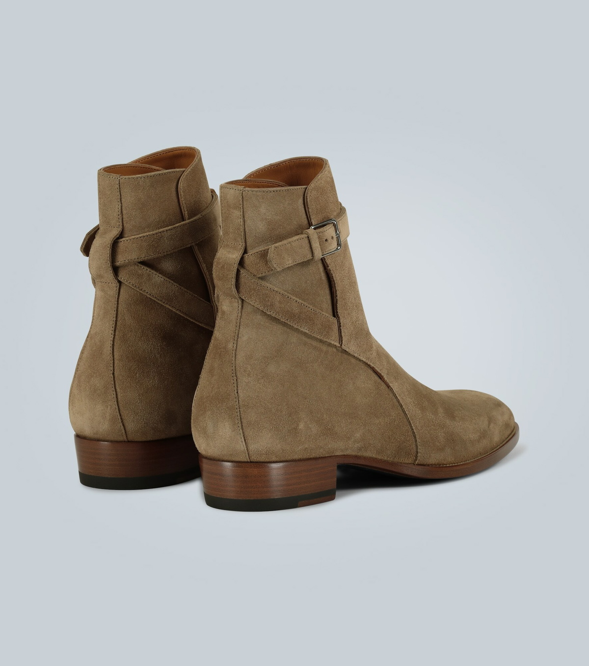 サンローラン Wyatt 30 Jodhpur Boot 41 Used Both SAINT LAURENT Wyatt 30 Jodhpur Boots Sigaro Suede