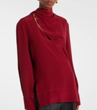 Victoria Beckham Scarf-detail silk blouse