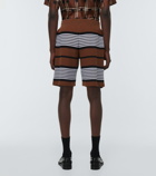 Burberry - Striped mesh shorts