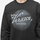 Versace Men's Film Title Crew Sweat in Black