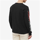 Vision Streetwear Men's Long Sleeve OG Box Logo T-Shirt in Black