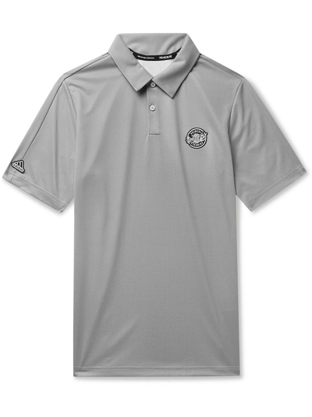 Photo: ADIDAS GOLF - Appliquéd Recycled Primeblue Piqué Golf Polo Shirt - Gray