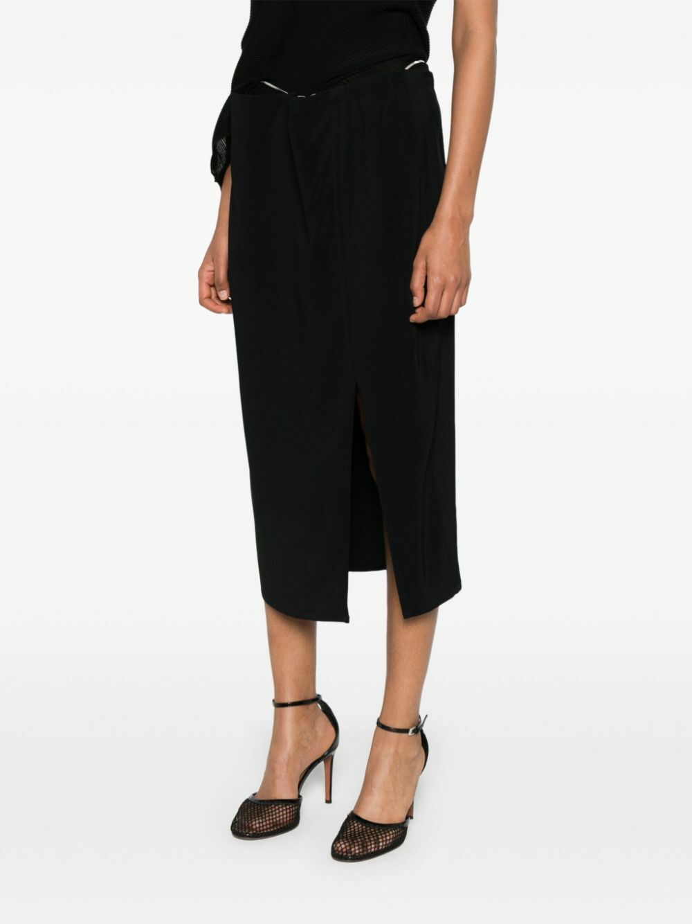 Jade Cropper Low-Waist Pencil Skirt